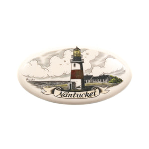 ｽｸﾘﾑｼｬｳﾌﾟﾚｰﾄ［アクリル］【Sankaty Lighthouse with Nantucket Banner】カラー 4ｲﾝﾁ