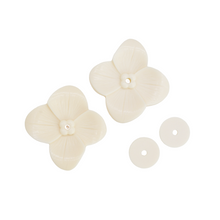 画像をギャラリービューアに読み込む, ノブ ＆ワッシャーセット ［アクリル］ 花　1-1/4インチ (ペア）
